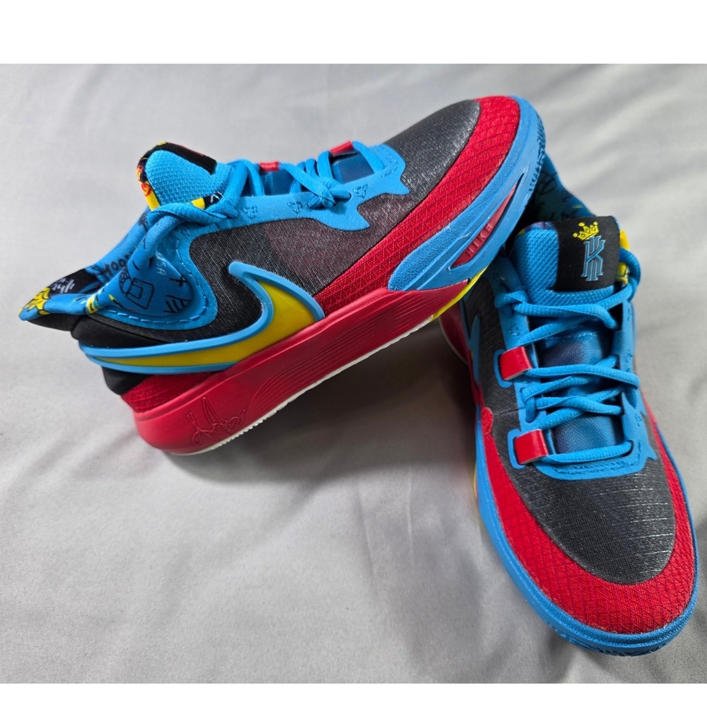 Nike Kyrie 8 GO SE GS Kids 4.5Y Black Tour Yellow Basketball Shoes DQ8080-012